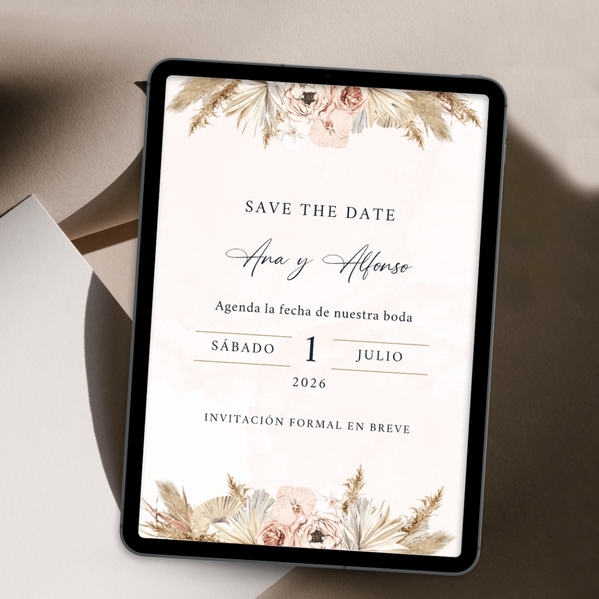 Save the Date de Boda Pampas - Imagen 2
