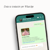 Imagen del envío de una invitación digital de xv años personalizada a través de WhatsApp