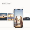Galería de imágenes de la pareja presentada en una invitación digital de boda